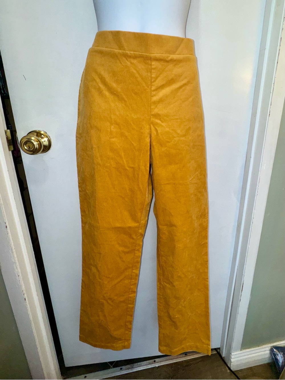 Appleseed's Mustard Wide-Leg Velvet Pants